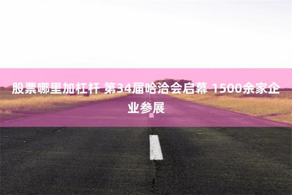 股票哪里加杠杆 第34届哈洽会启幕 1500余家企业参展