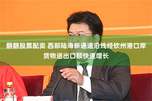 翻翻股票配资 西部陆海新通道沿线经钦州港口岸货物进出口额快速增长