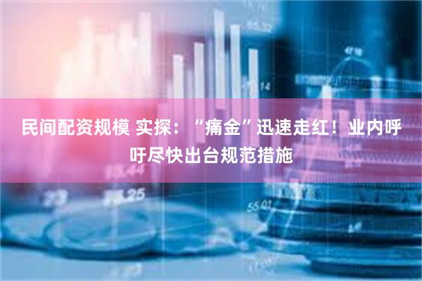 民间配资规模 实探：“痛金”迅速走红！业内呼吁尽快出台规范措施